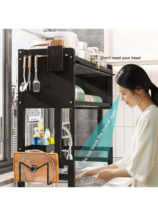 VOGMAX Over-the-sink draining rack, multi-functional kitchen storage rack, over-the-sink draining rack, creating a tidy kitchen with a draining rack for the sink - Image 2